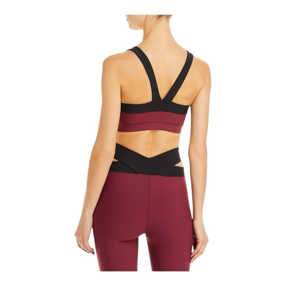 Aqua Colorblocked Low Impact Sports Bra - Picture 2 of 3